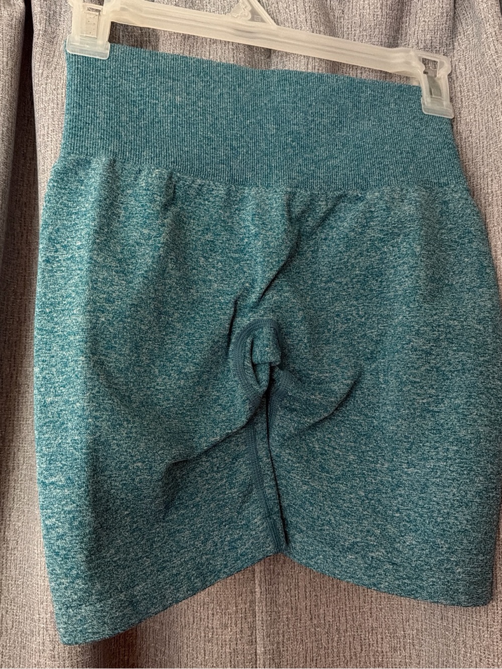 NVGTN Teal High-Waist Knit Shorts